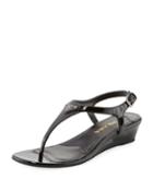Patent Demi-wedge Thong