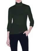 Cashmere-silk Rolled Turtleneck