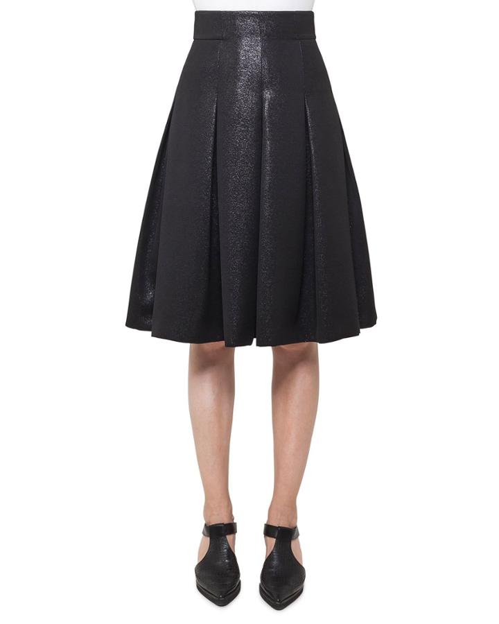Back-zip Short Crepe Pencil