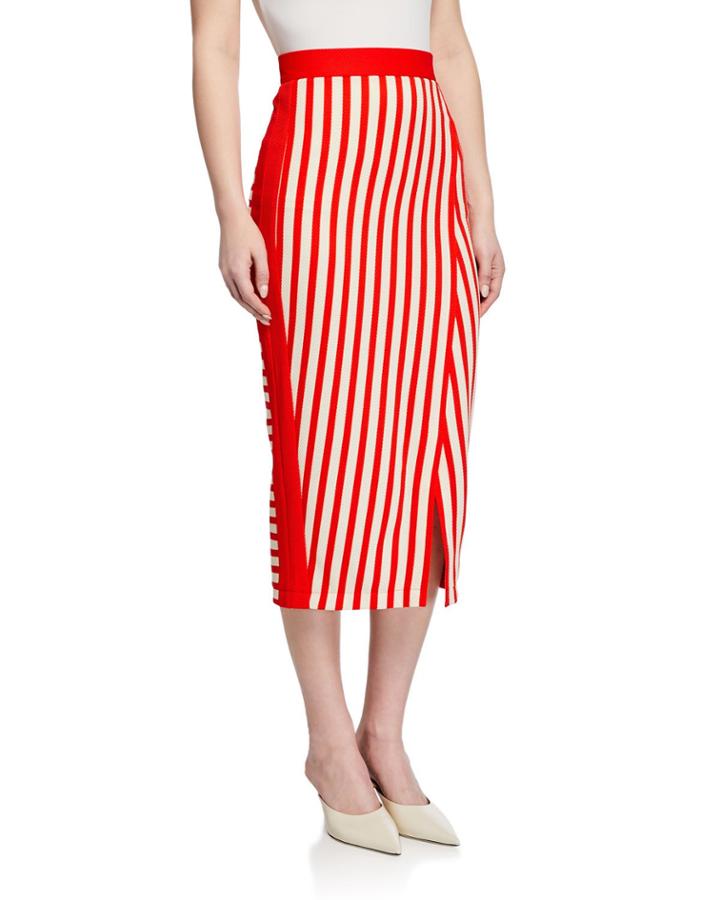 Textured Jersey Striped