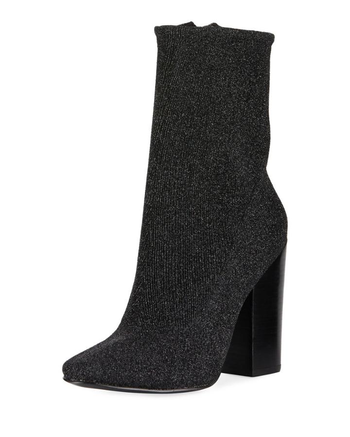 Hailey Metallic Stretch Booties