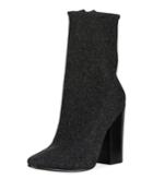 Hailey Metallic Stretch Booties