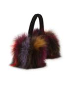 Jade Multicolor Fox Fur Ear