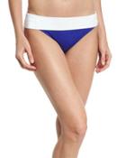 Deck Fold-over Swim Bottom, Blue/white