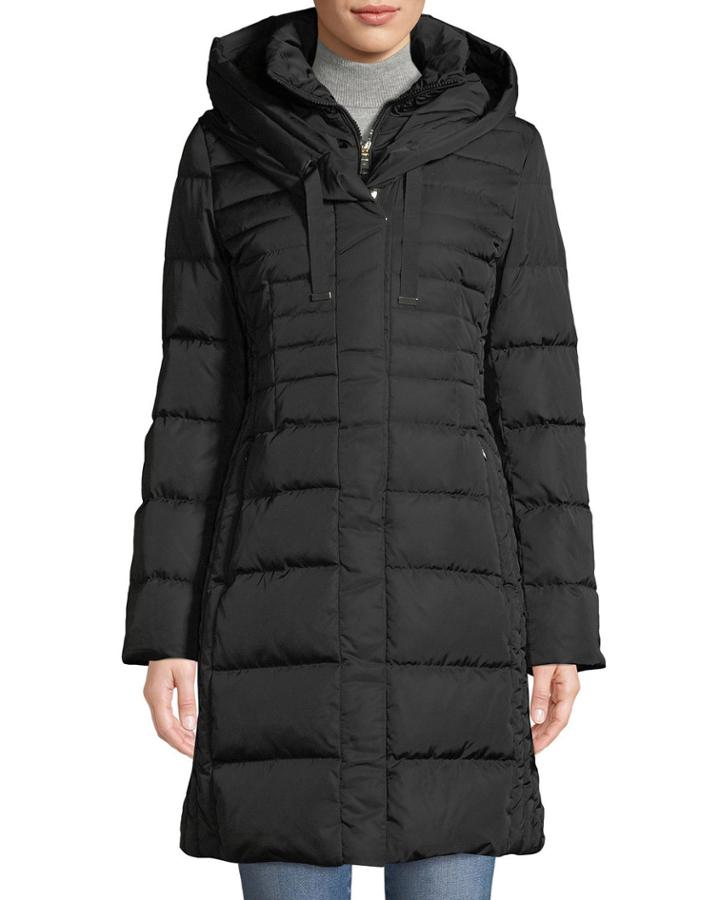 Mia Long Puffer Coat W/ Bib