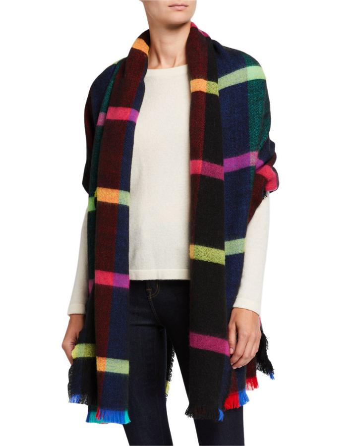 Bright Plaid Wrap