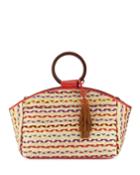 Gwendolyn Woven Ring-handle Tote Bag