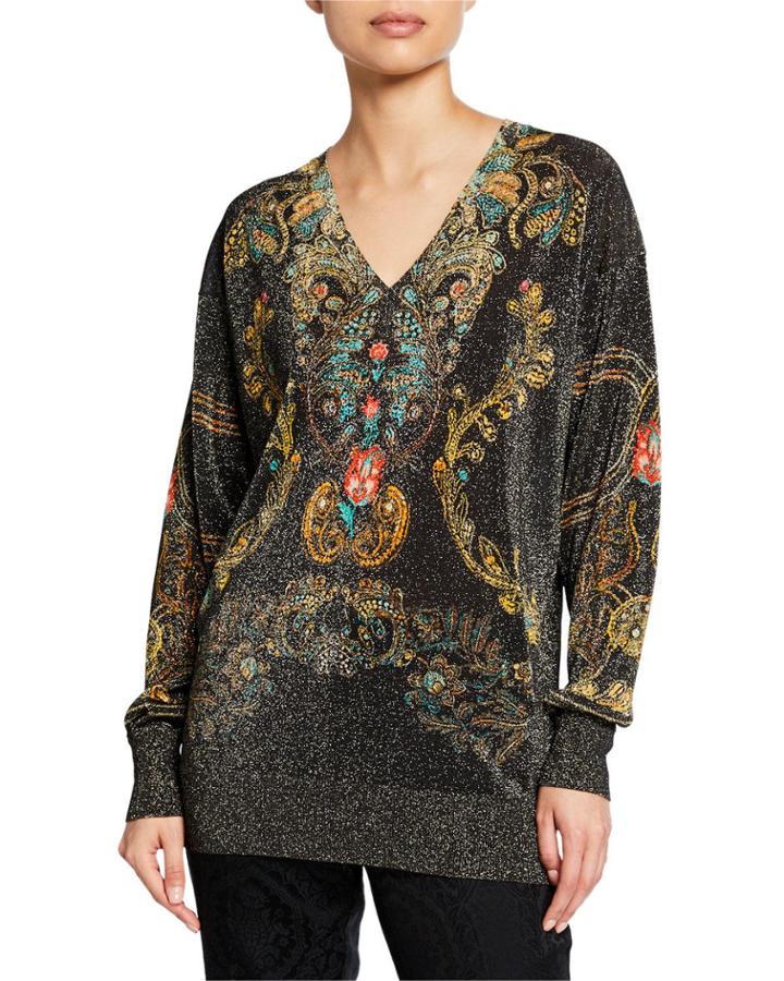 Shimmer V-neck Tunic