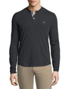 Men's Long-sleeve Henley T-shirt