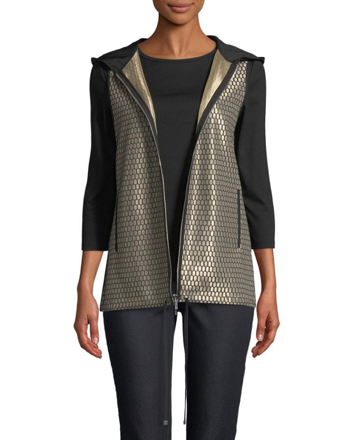 Francisco Honeycomb-knit Novelty Vest