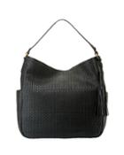 Gabriella Soft Weave Leather Bucket Bag