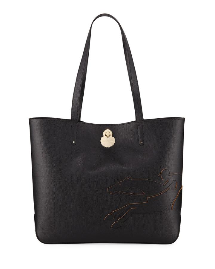 Leather Logo Patch Tote