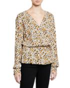 Claremont Wrap-front Peplum Blouse