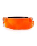 Faceted Lucite Bangle Bracelet, Orange