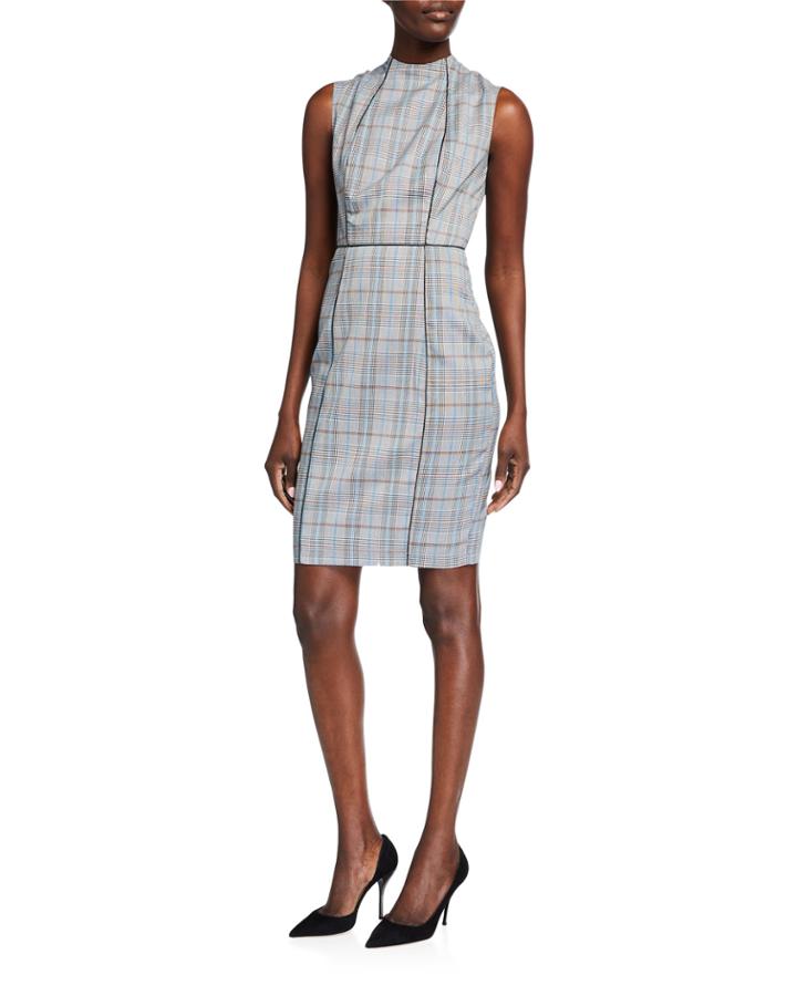 Plaid High-neck