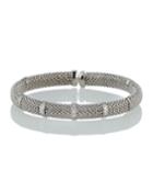 Estate 18k White Gold Diamond Bracelet