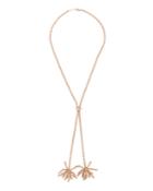 Estate Paris Nouvelle Vague 18k Rose Gold Diamond Lariat Choker Necklace