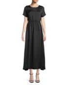 Short-sleeve Elastic-waist
