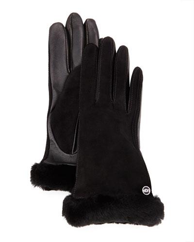 Classic Fur-trim Suede