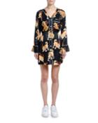 Haetae Printed Mini Pajama Dress