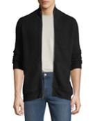 Men's Cashmere Mock-neck Zip Front Jacket