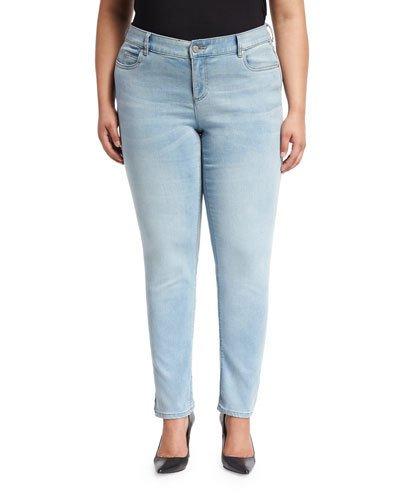 Five-pocket Skinny Jeans, Blue,