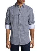 Gingham Button-front Sport