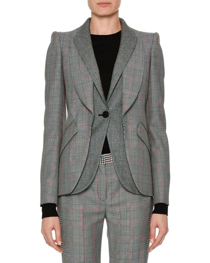 Patchwork Houndstooth Jacket