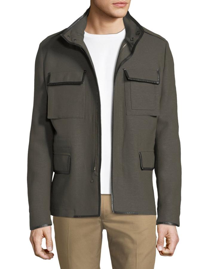 Men's Zip Caban Utility Jacket