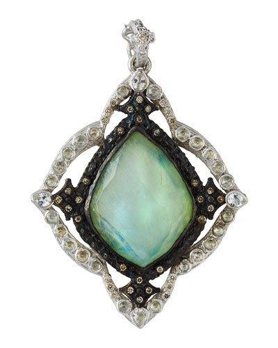 Kite Cross Large Multi-stone Enhancer Pendant