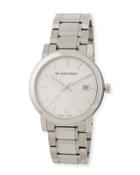 Men's Polished Check Sunray Bracelet Watch