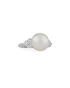 Pearl & Crystal Ring, White