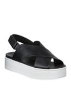 Weslan Crisscross Leather Platform