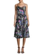Emily Rose-print Georgette Dress