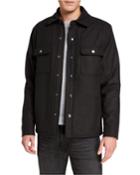 Men's Solid Wool-blend