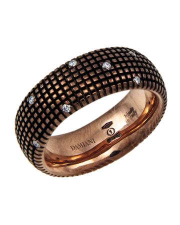 Damiani 18k Brown Gold Metropolitan Dream Diamond Ring, Size 6.5, Women's,