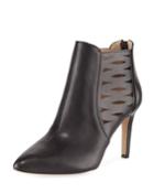 Nelie Cutout Leather Booties