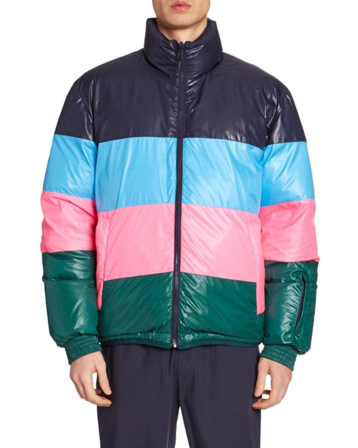 Men's Reversible Down Puffer Coat