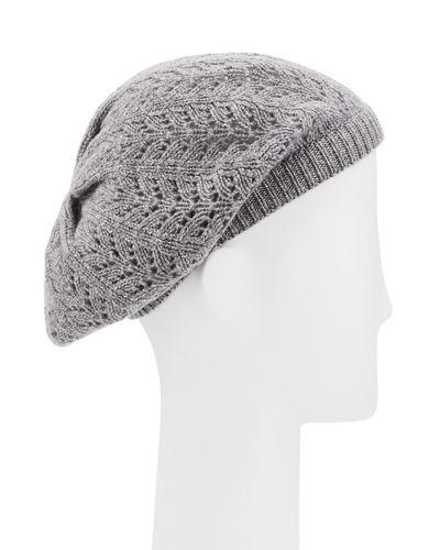 Cashmere Pointelle Beret