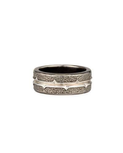 Men's Highwayman Silver Band Ring,