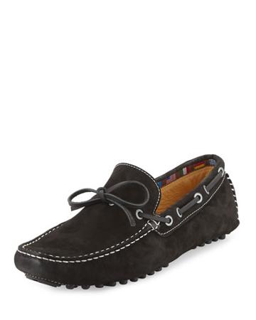 Blacks Beach Nubuck Driver, Black