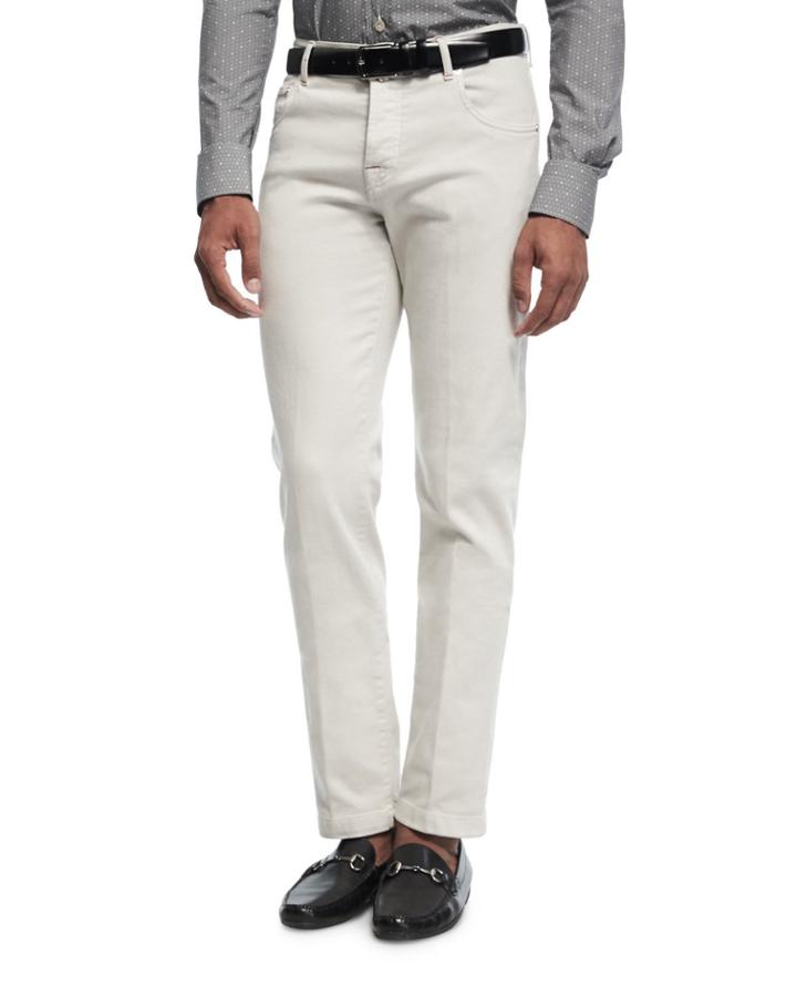 Stretch-denim Straight-leg Jeans