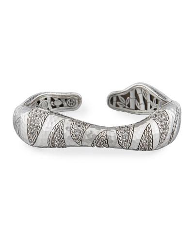 Macan Palu White Topaz Cuff Bracelet,