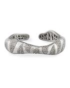 Macan Palu White Topaz Cuff Bracelet,