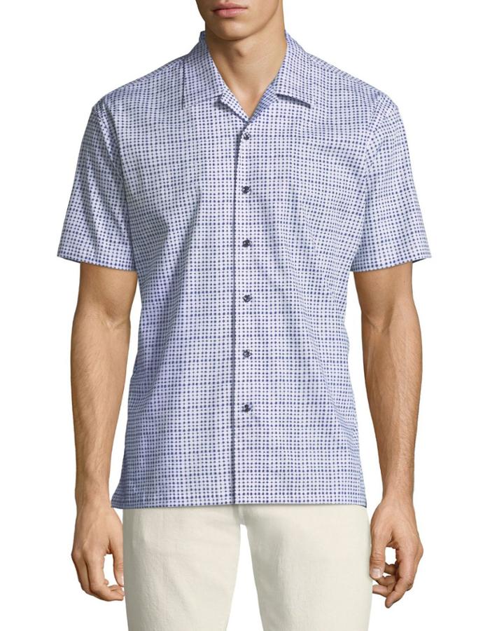 Men's Slim-fit Wear-it-out Square Print