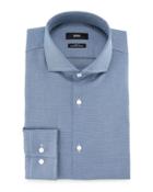 Jason Slim-fit Textured Pindot Dress