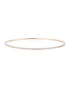 14k Rose Gold Illusion-set Diamond Eternity Bangle