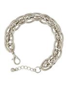 Rhodium-tone Chain Bracelet