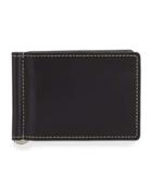 Boxed Bifold Leather Wallet, Black Harness