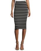 Striped Midi Pencil